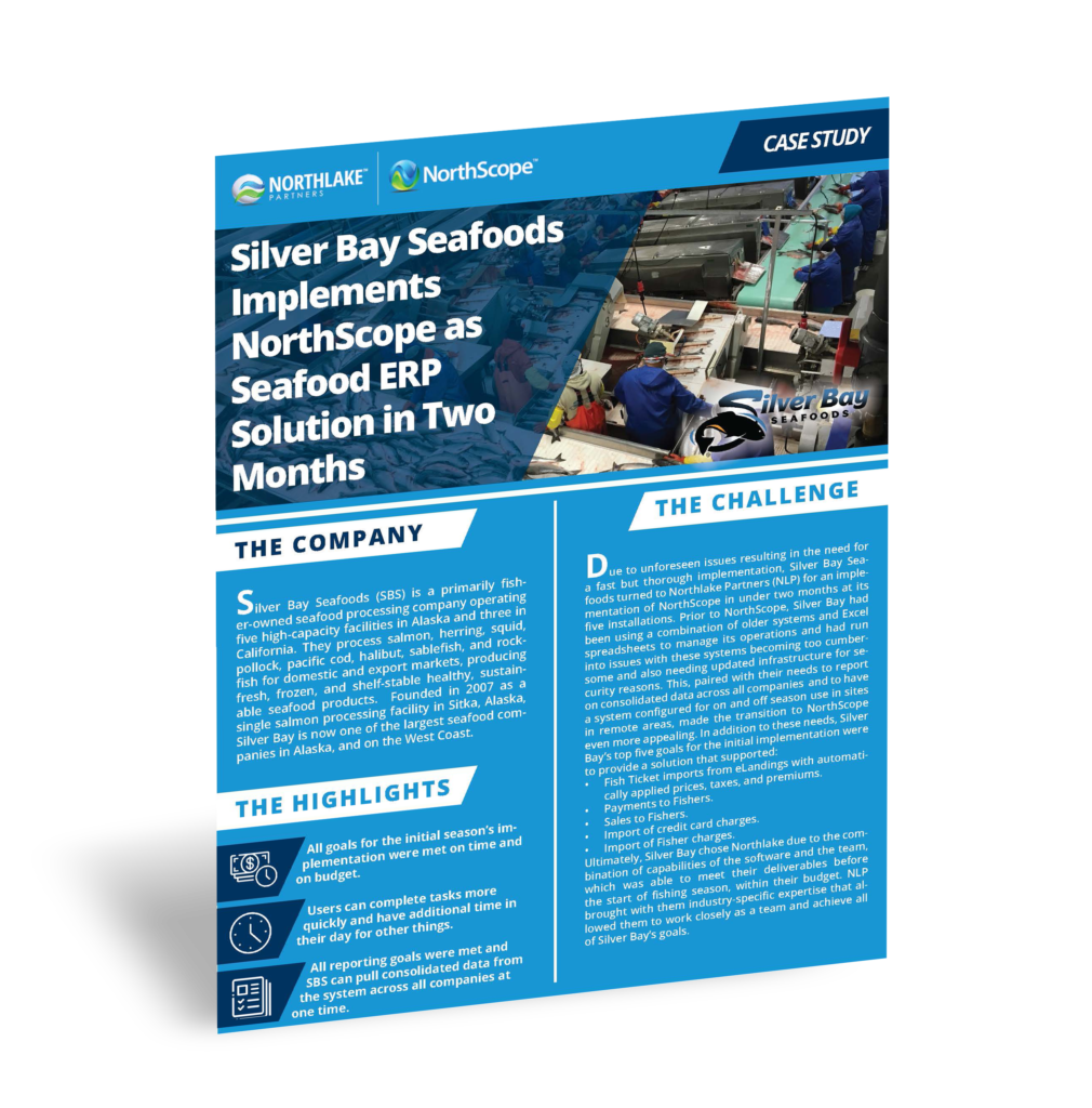 Silver Bay Seafoods Implements NorthScope ERP Software